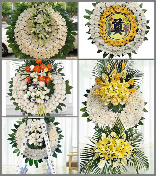 浙江省宁波鄞州区五乡镇宝同村花圈速递